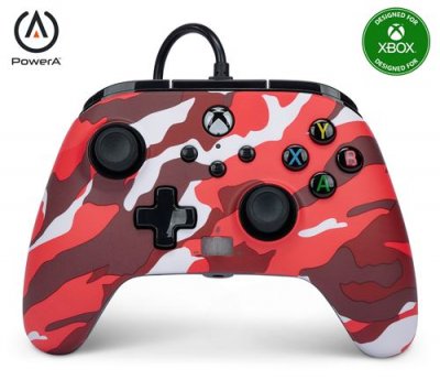 ESSELTE SAS Powera Enhanced Wired Controller For Xbox Series X S Red Camo