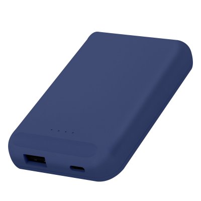 AVIZAR Powerbank Sans Fil MagSafe 5000 mAh Technologie Qi Ports USB / USB-C Bleu fonc&eacute; 
