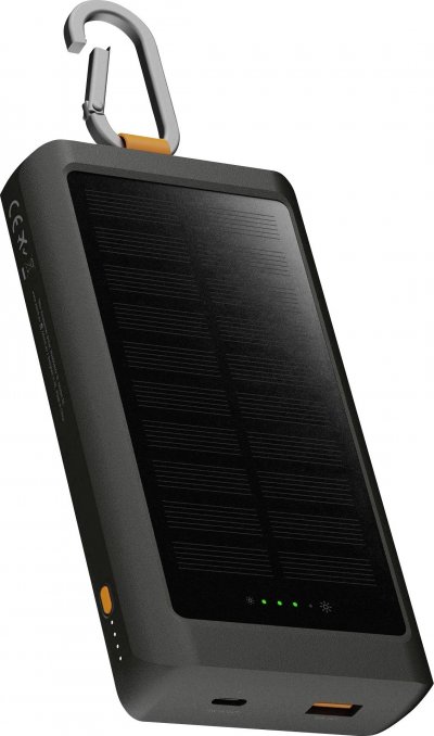 XTORM Powerbank Solaire Go2 10000mah Port Usb Et Usb-c 15w Avec Panneau 1w Noir 