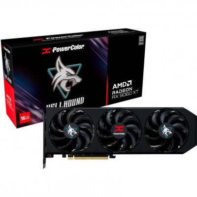POWERCOLOR  Hellhound AMD Radeon RX 9060 XT 16GB GDDR6 