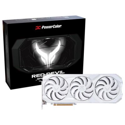 POWERCOLOR  Red Devil Spectral White AMD Radeon RX 9070 XT 16GB GDDR6 