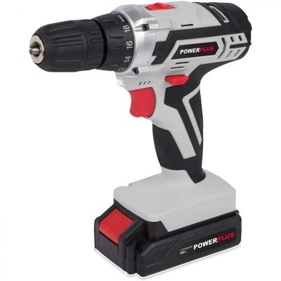 POWERPLUS  Powc1061 16v Cordless Drill Driver Argent&eacute;