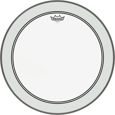 REMO Powerstroke 22'' Ambassador transparente - grosse caisse P3-1322-C2