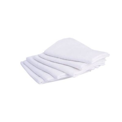 DOMIVA Poyet Motte - 2437 - Lot 6 Couches Lavables - 70 x 70cm - Blanc