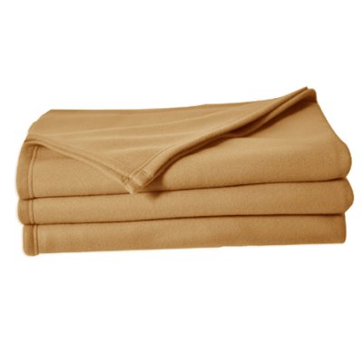 POYET MOTTE POLECO Couverture polaire Polyester Sable 180 x 220 cm