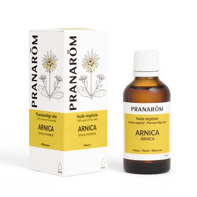 PRANAROM Pranar&ocirc;m Arnica Huile V&eacute;g&eacute;tale 100% pure et naturelle 50 ml