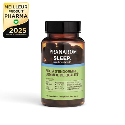 PRANAROM Pranar&ocirc;m Aromaboost Sleep - Sommeil 60 Capsules - Pot 60 capsules