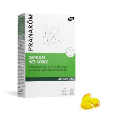 PRANAROM  Aromaforce Capsules nez gorge bio 30 capsules