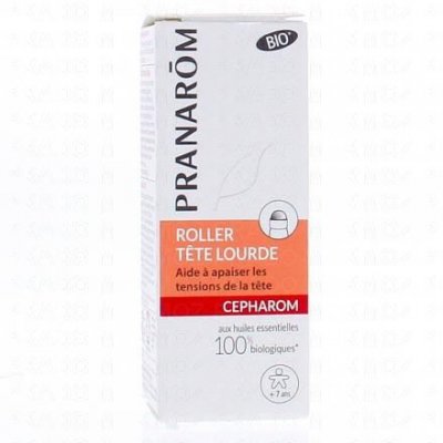 PRANAROM  Cepharom - Roller t&ecirc;te lourde huiles essentielles bio 5ml