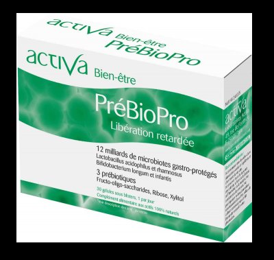 ACTIVA Prebiopro Lib&eacute;ration Retard&eacute;e x30 g&eacute;lules Bien-&Ecirc;tre 