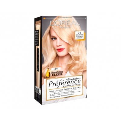 L OREAL PARIS Pr&eacute;f&eacute;rence Blondes -  Blond Tr&egrave;s Tr&egrave;s Clair Naturel - L'Or&eacute;al Paris