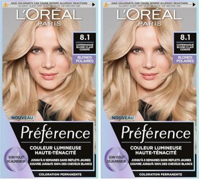 L OREAL PARIS Pr&eacute;f&eacute;rence Blonds Polaires -  Copenhague Blond Clair Cendr&eacute; - L'Or&eacute;al Paris