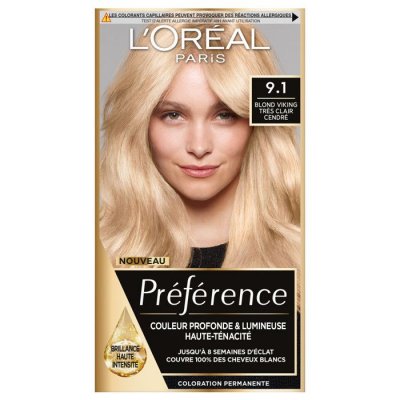 L OREAL PARIS Pr&eacute;f&eacute;rence Z Viking - Blond Tr&egrave;s Clair Cendr&eacute;