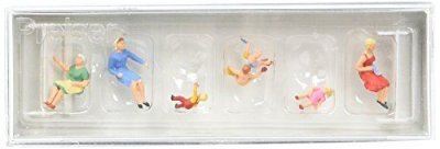 PREISER  10051 Pedestrians Women & Children On Benches Ho Model Figure