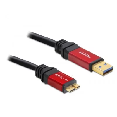 DELOCK Premium - C&acirc;ble USB - USB type A (M) pour Micro-USB de type B (M) - USB 3.0 - 5 m - noir