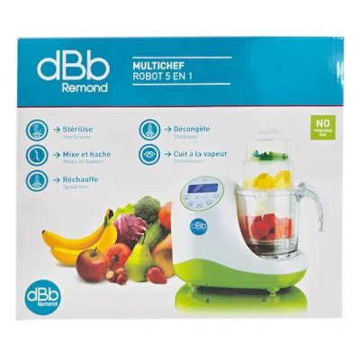 DBB REMOND Pr&eacute;parateur Culinaire Pour B&eacute;b&eacute;  Multichef 5 En 1 Vert