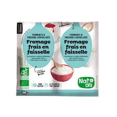 NAT ALI Pr&eacute;paration en poudre pour fromage frais en faisselle Nat-ali