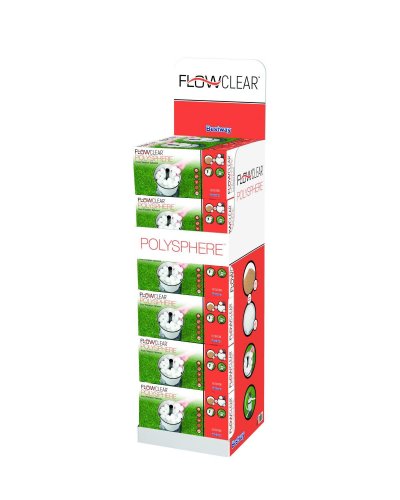 BESTWAY Pr&eacute;sentoir - flowclear polysph&egrave;re - pour filtre &agrave; sable  - 12 * 500g