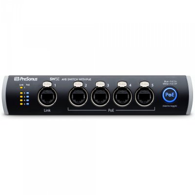 PRESONUS  SW5E switch 5 ports AVB avec technologie PoE