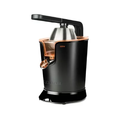 TAURUS Presse-agrumes &agrave; levier  Easy Press 600 W Noir et orange 