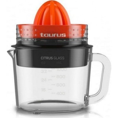 TAURUS PRESSE AGRUMES CITRUS GLASS 30W - BOL 1L - 2 C&Ocirc;NES