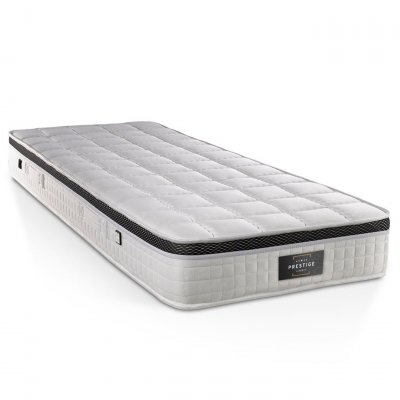 PRESTIGE LITERIE  Matelas Sup&eacute;rieur blanc/noir - 90x200 cm T.U