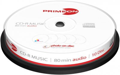 PRIMEON  2761111 CD-R Audio vierge 10 pc(s) tour imprimable