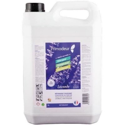 PRIMODEUR  - D&eacute;tergent d&eacute;sinfectant surodorant 3D - lavande - 5 l