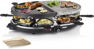 PRINCESS  162710 Appareil A Raclette 8 Personnes - Noir 