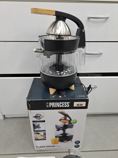 PRINCESS  201862 Pure - Presse-agrumes - 1 litre - 300 Watt - noir
