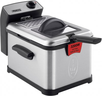 PRINCESS  friteuse semi pro en inox bross&acute;