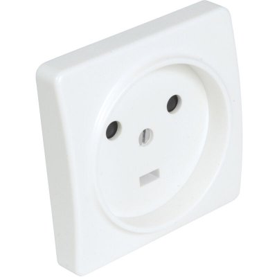 DEBFLEX Prise 2 Poles + Terre 20A Encastre Blanc