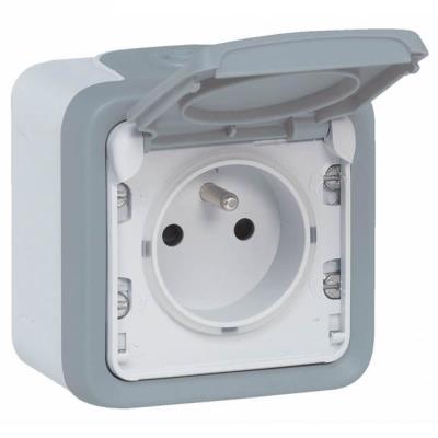 LEGRAND Prise 2 p&ocirc;les + terre Plexo 
