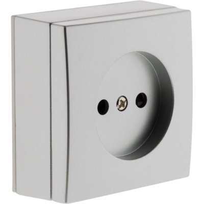 ZENITECH Prise 2P 10A saillie Gris - Bel'Vue