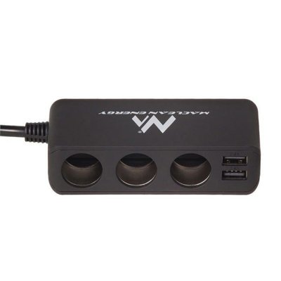 MACLEAN Prise allume-cigare multi 3 voies 2 sorties USB  MCE117