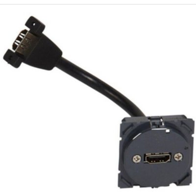 LEGRAND Prise audio vid&eacute;o HDMI type A C&eacute;liane - Pr&eacute;connectoris&eacute;e - 2 modules