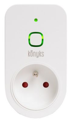KONYKS Prise connect&eacute;e WiFi +BT, 16A, 3680W, compteur de consommation -  Priska+ Easy