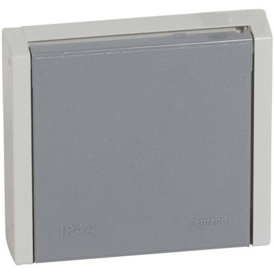 LEGRAND Prise de courant 20A 3P+N+T Plexo IP44 - Complet encastr&eacute; - Gris