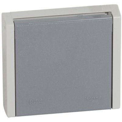 LEGRAND Prise de courant 20A 3P+T Plexo IP44 - Complet encastr&eacute; - Gris - Gris