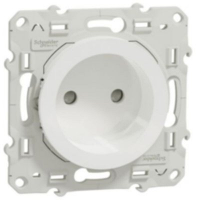 SCHNEIDER ELECTRIC Prise De Courant 2p Odace Schneider Blanc Ral 9003 S526033/s520033