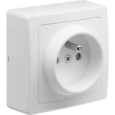 DEBFLEX Prise en saillie blok prise 2p+t blok blanc 1 pi&egrave;ce(s) - 