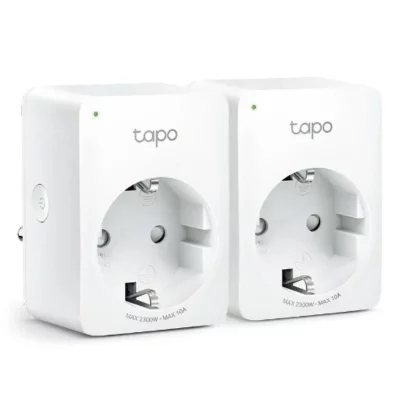 TP LINK Prise Intelligente MINI SMART Tapo P100 2900W Wi-Fi Blanc (2 uds)