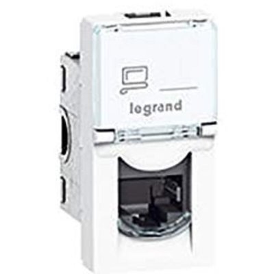 LEGRAND Prise Mosaic RJ45 - Cat&eacute;gorie 5e - UTP - Blanc