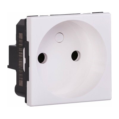 LEGRAND Prise simple 2P connexion bornes automatiques Mosaic - 