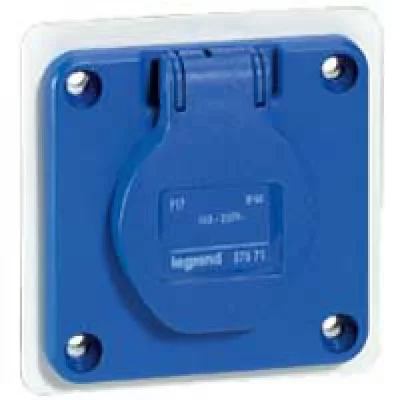 LEGRAND Prise Tableau 16 Amp&egrave;res 2P+T Ip54 Bleu -  57671