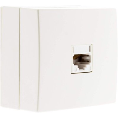 BEL VUE Prise t&eacute;l&eacute;phone RJ45 ZENITECH Bel'Vue - Blanc