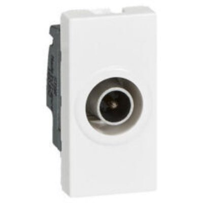 LEGRAND Prise t&eacute;l&eacute;vision &Oslash;9,52mm m&acirc;le Mosaic 1 module - blanc