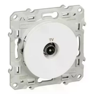 SCHNEIDER ELECTRIC Prise TV Blanc  Odace