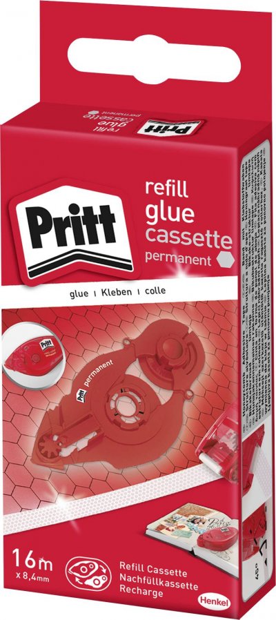 PRITT   cassette de recharge, permanente, 8,4 mm x 16,0 m noir