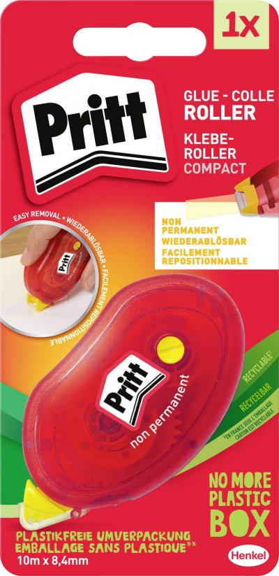 PRITT  Roller de Colle Compact On&Off - 8,4 mm x 10 m - Blister